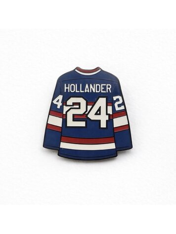 HEATED RIVALRY HOLLANDER 24 JERSEY ENAMEL PIN