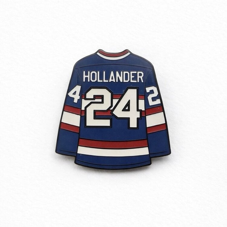 HEATED RIVALRY HOLLANDER 24 JERSEY ENAMEL PIN