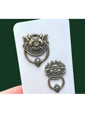 LABYRINTH DOOR KNOCKERS 3D ENAMEL PINS