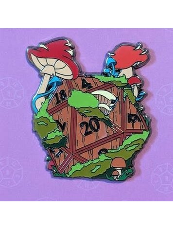 FOREST MUSHROOM D20 ENAMEL PIN