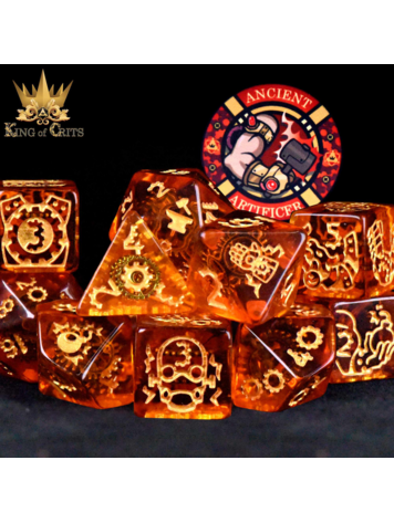 DND DICE ANCIENT ARTIFICER 11 DICE RPG SET