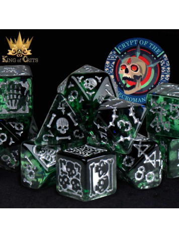 DND DICE CRYPT OF THE NECROMANCER 11 DICE RPG SET