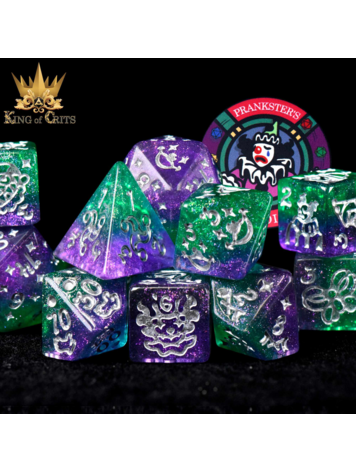 DND DICE PRANKSTERS PARADISE - 11 RPG DICE SET