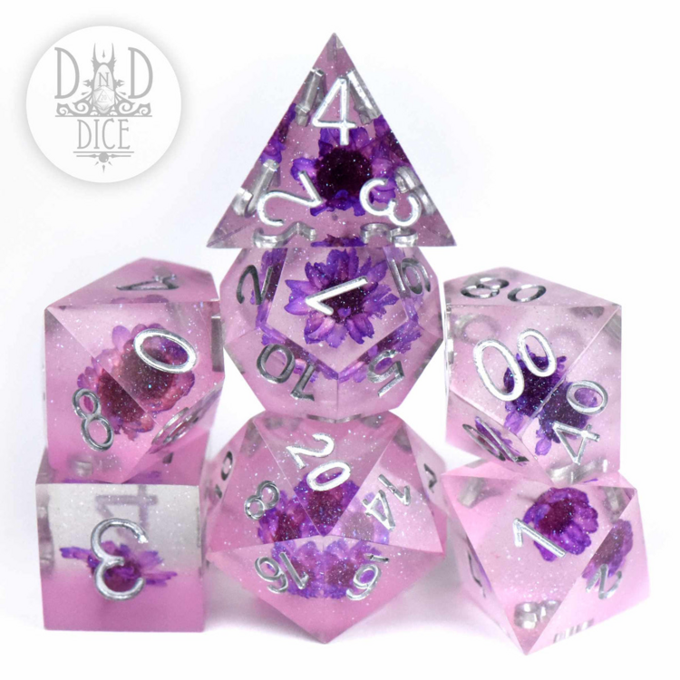 DND DICE VISION OF BEAUTY HANDMADE RPG DICE SET