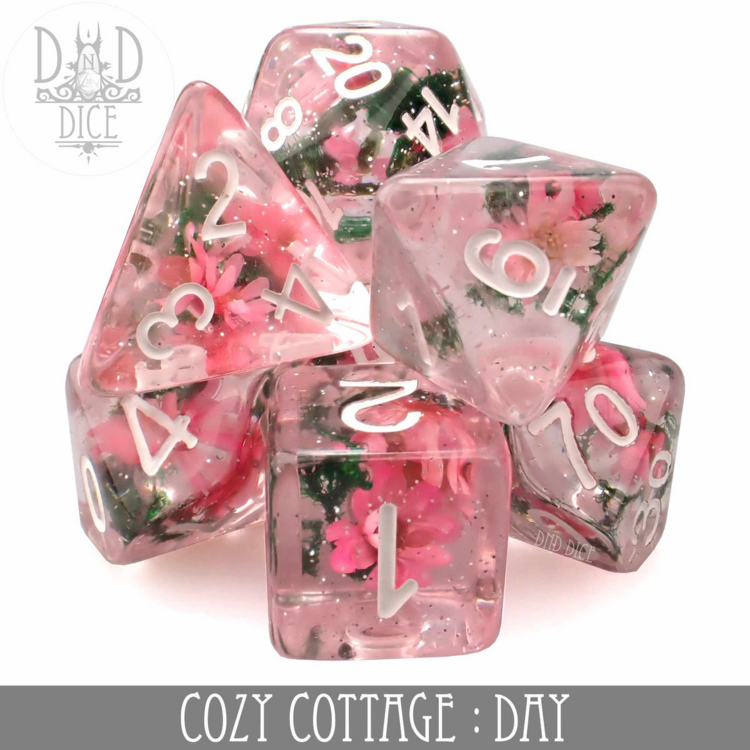 DND DICE COZY COTTAGE DAY - RPG DICE SET