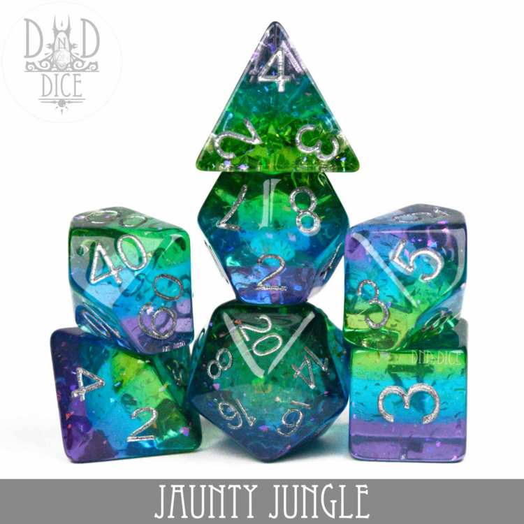 DND DICE JAUNTY JUNGLE RPG DICE SET