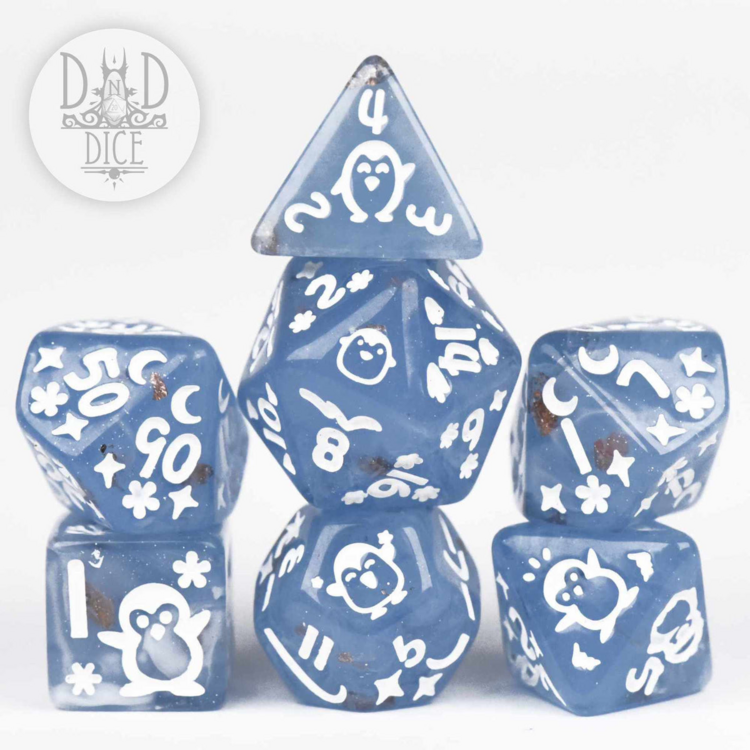 DND DICE PENGUIN PLUNGE RPG DICE SET