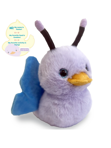 FLUTTER 7IN PLUSHIE DUCKEE BUTTERFLY
