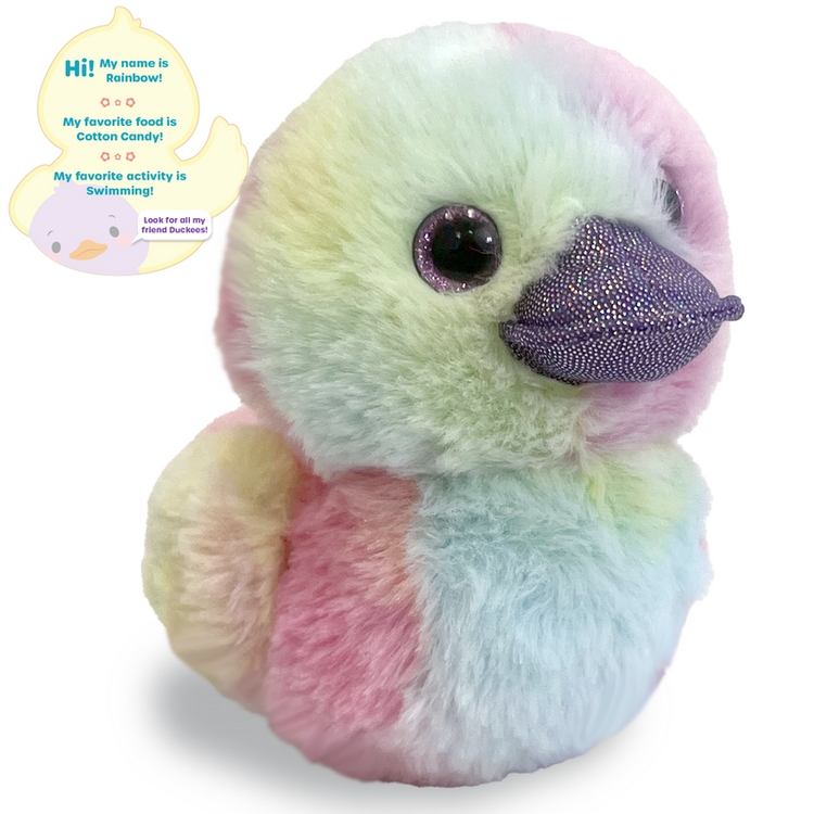 RAINBOW 7IN PLUSHIE DUCKEE DUCK