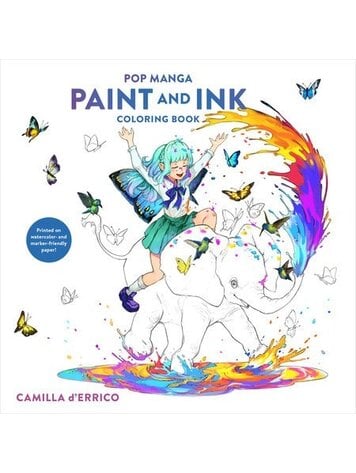 WATSON GUPTILL POP MANGA PAINT & INK COLORING BOOK