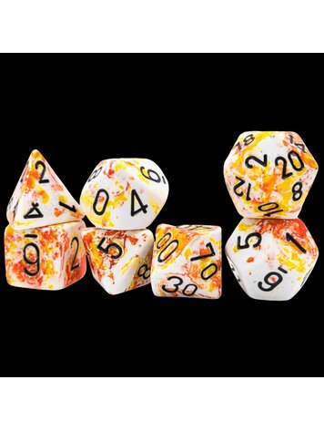 CHESSEX CHX 24403 7CT POLYHEDRAL DICE BRUSHED SUNRISE
