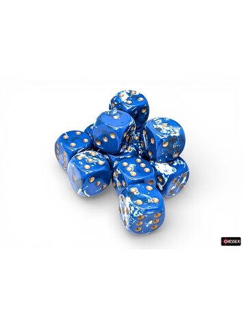 CHESSEX CHX 24606 12CT 16MM D6 BRUSHED WAVEBREAK