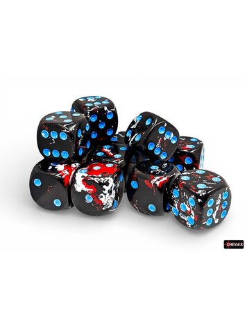 CHESSEX CHX 24608 12CT D6 BRUSHED DARK SIDE