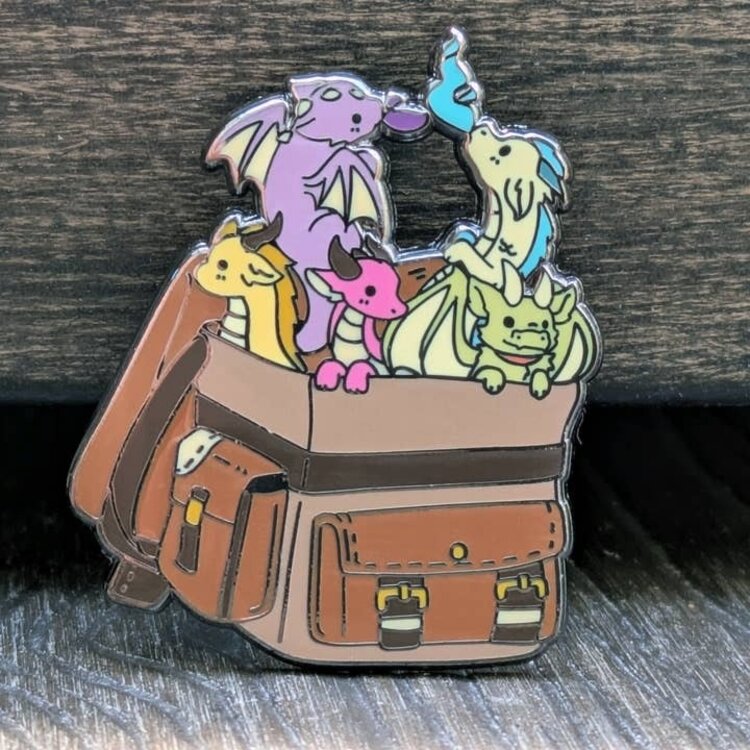 BAG OF DRAGONS ENAMEL PIN