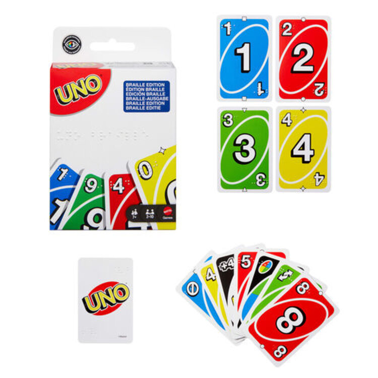 MATTEL GAMES UNO BRAILLE