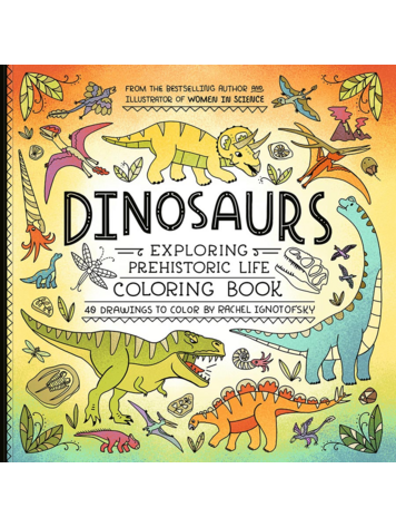 CLARKSON POTTER DINOSAURS EXPLORING PREHISTORIC LIFE COLORING BOOK