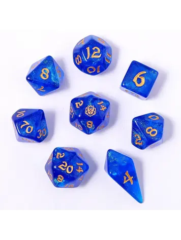HYMGHO HYMGHO WYRMFORGED ROLLERS - ROUNDED EDGE 8 PIECE POLY DICE SET - CANTRIP