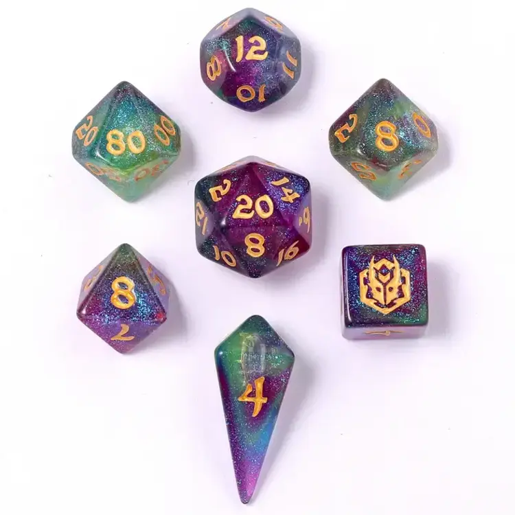 HYMGHO HYMGHO MINI POLYMER RPG DICE SET - SIRENS MELODY