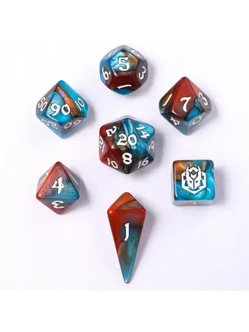 HYMGHO HYMGHO MINI POLYMER RPG DICE SET - BARDS CLOAK