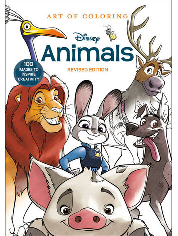 PENGUIN RANDOM HOUSE ART OF COLORING DISNEY ANIMALS REVISED EDITION COLORING BOOK