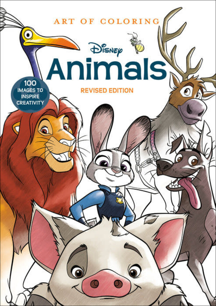 PENGUIN RANDOM HOUSE ART OF COLORING DISNEY ANIMALS REVISED EDITION COLORING BOOK