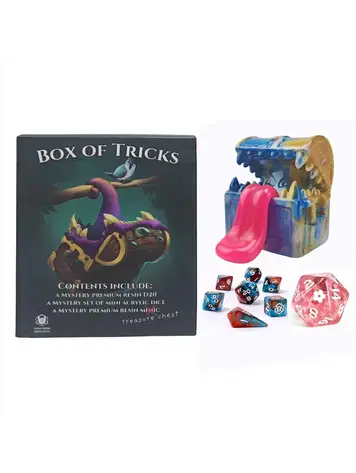 HYMGHO HYMGHO BOX OF TRICKS MYSTERY MINI DICE D20 AND MIMIC