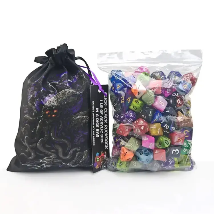 HYMGHO HYMGHO CLICK CLACK RUCKSACK 1LB OF ACRYLIC DICE