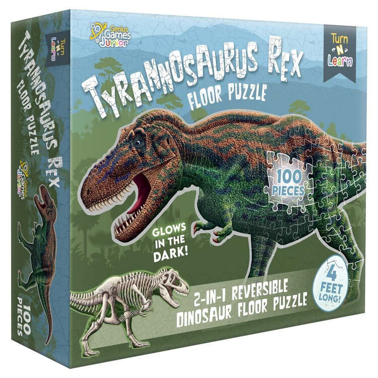 GENIUS GAMES GENIUS GAMES 100 PC JIGSAW PUZZLE TYRANNOSAURUS REX