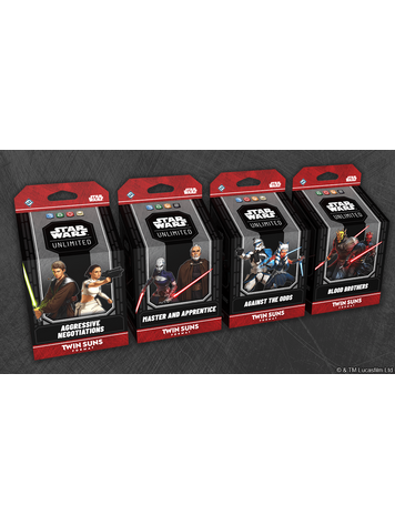 FANTASY FLIGHT GAMES STAR WARS UNLIMITED TWIN SUNS DECKS (SET OF 4) PREORDER