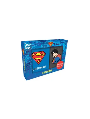 INSIGHT EDITIONS DC COMICS SUPERMAN TINY BOOK AND PIN SET