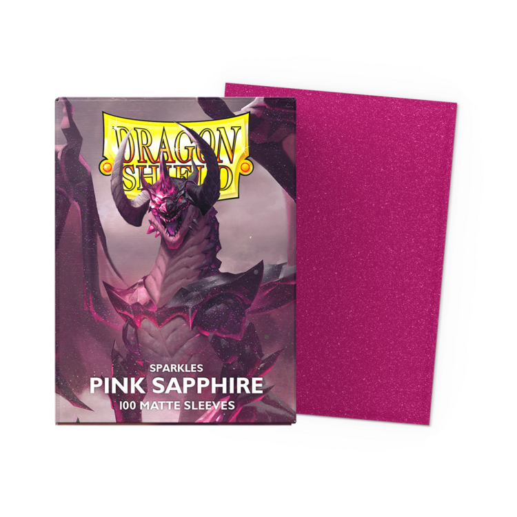 DRAGON SHIELD DRAGON SHIELD 100 CT SLEEVES MATTE PINK SAPPHIRE