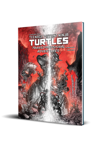 TEENAGE MUTANT NINJA TURTLES RPG TRANSDIMENSIONAL ADVENTURES BLACK WHITE & RED