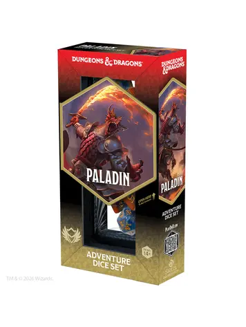 D&D ADVENTURE DICE SET PALADIN ORANGE BLUE
