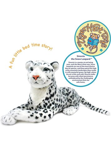 SINOVIA THE SNOW LEAPORD 17 INCH PLUSH
