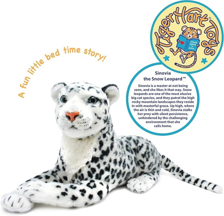 SINOVIA THE SNOW LEAPORD 17 INCH PLUSH