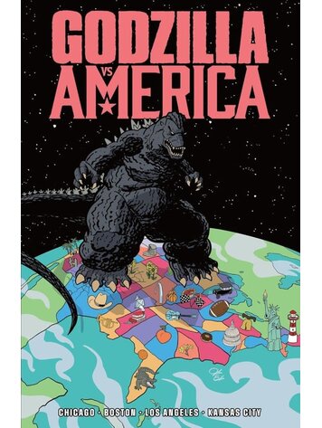 IDW PUBLISHING GODZILLA VS AMERICA TP VOL 01 BOSTON CHICAGO KANSAS CITY LOS ANGELES