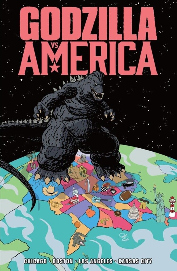 IDW PUBLISHING GODZILLA VS AMERICA TP VOL 01 BOSTON CHICAGO KANSAS CITY LOS ANGELES