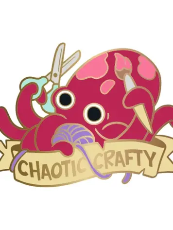 HYMGHO HYMGHO ALTERNATIVE ALIGNMENTS ENAMEL PIN CHAOTIC CRAFTY