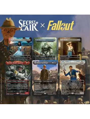 WIZARDS OF THE COAST MTG SECRET LAIR X FALLOUT BEYOND VAULT 33