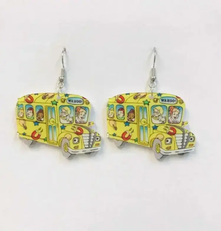 MAGIC SCHOOL BUS TEACHER EARRINGS