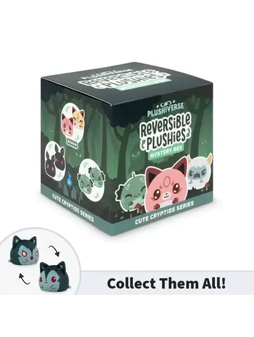 PLUSHIVERSE BLIND BOX CUTE MYTHS AND CRYPTIDS REVERSIBLE PLUSHIE 3IN