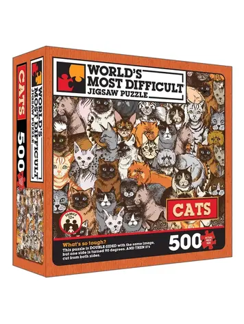 WORLDS MOST DIFFICULT JIGSAW PUZZLE CATS 500 PCS