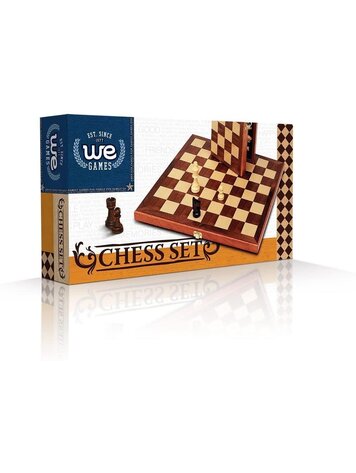 FOLDING WOOD TRAVEL CHESS SET