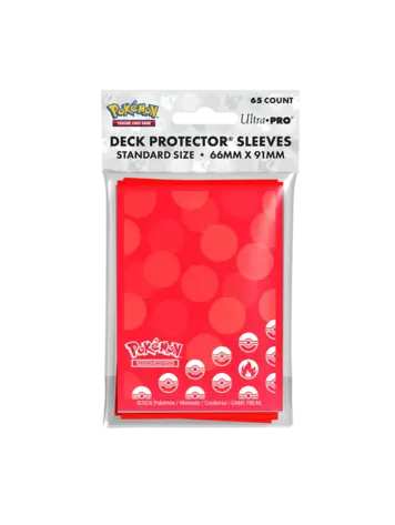 ULTRA PRO ULTRA PRO POKEMON DECK PROTECTOR SLEEVES ENERGY TYPE FIRE 65 CT