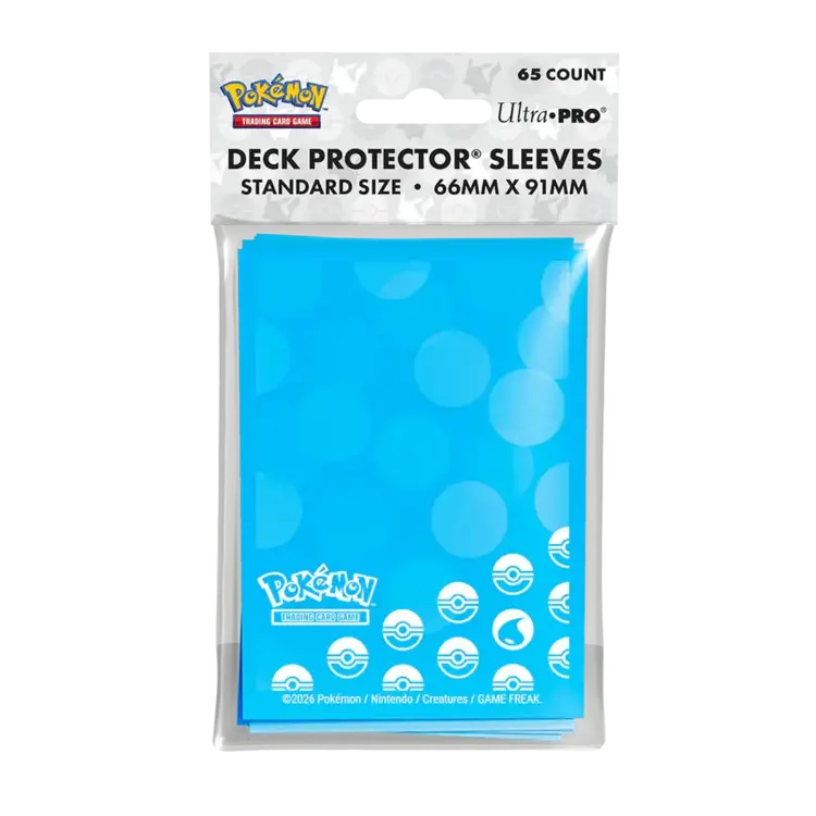 ULTRA PRO ULTRA PRO POKEMON DECK PROTECTOR SLEEVES ENERGY TYPE WATER 65CT