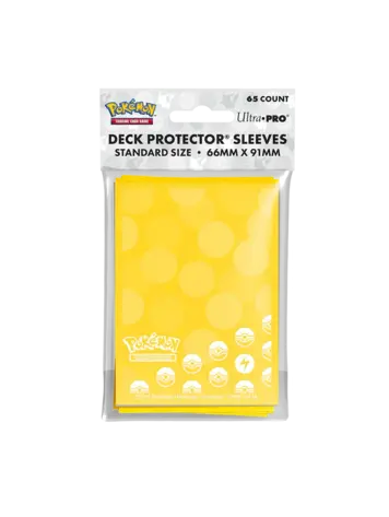 ULTRA PRO ULTRA PRO POKEMON DECK PROTECTOR SLEEVES ENERGY TYPE LIGHTNING 65CT