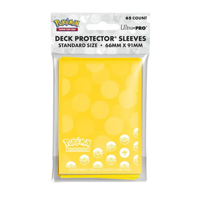 ULTRA PRO ULTRA PRO POKEMON DECK PROTECTOR SLEEVES ENERGY TYPE LIGHTNING 65CT