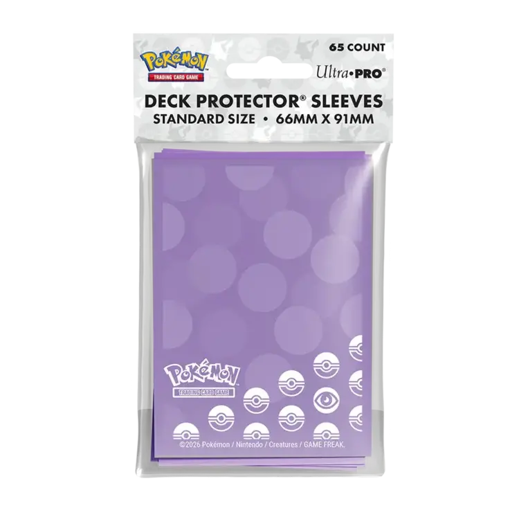 ULTRA PRO ULTRA PRO POKEMON DECK PROTECTOR SLEEVES ENERGY TYPE PSYCHIC 65CT