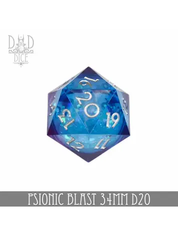 DND DICE PSIONIC BLAST 34MM D20