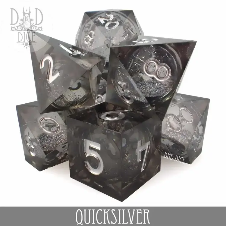 DND DICE QUICKSILVER - LIQUID CORE RPG DICE SET